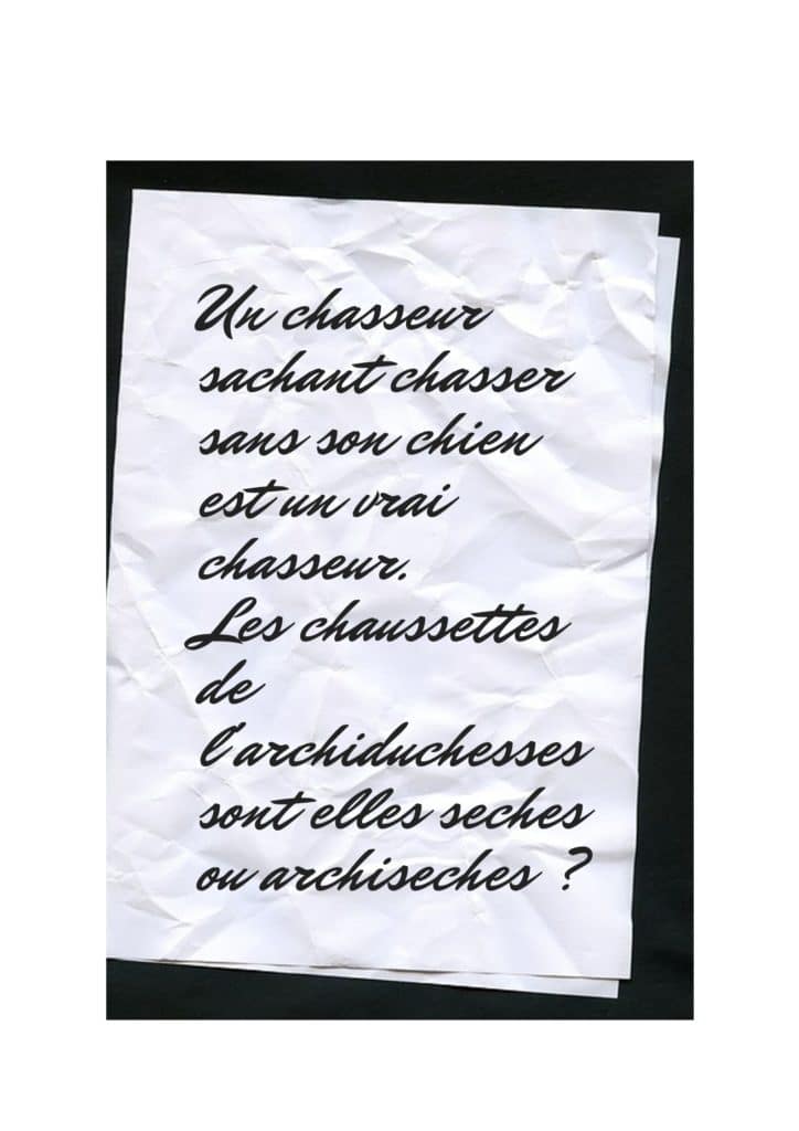 virelangue français
